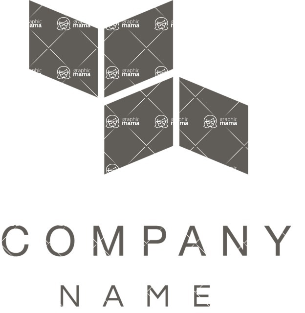 Business Logo Templates - vector graphics in a pack from GraphicMama - Simple Logo Design for Company with Squares